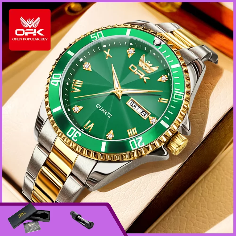 OPK 8171 Brand Wristwatch Luxury Original Quartz Watches for Man Waterproof Luminous Dual Calendar Men's Business Watches
OPK 8171 Brand Wristwatch Luxury Original Quartz Watches for Man Waterproof Luminous Dual Calendar Men's Business Watches