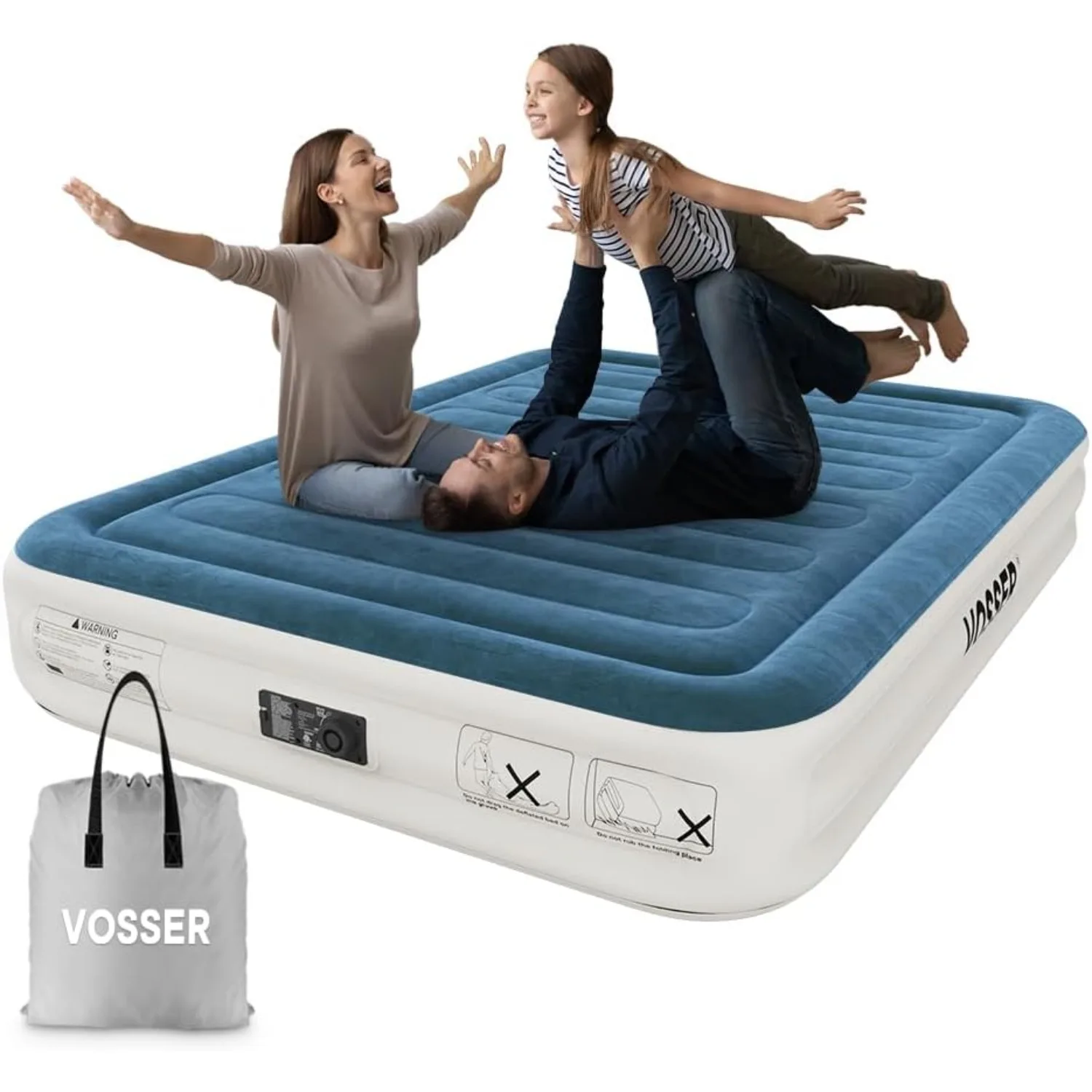Queen Air Mattress with Built-in Pump,Fast & Easy Inflation/Deflation Mattress, Foldable Blow Up Mattress with Storage Bag
Queen Air Mattress with Built-in Pump,Fast & Easy Inflation/Deflation Mattress, Foldable Blow Up Mattress with Storage Bag