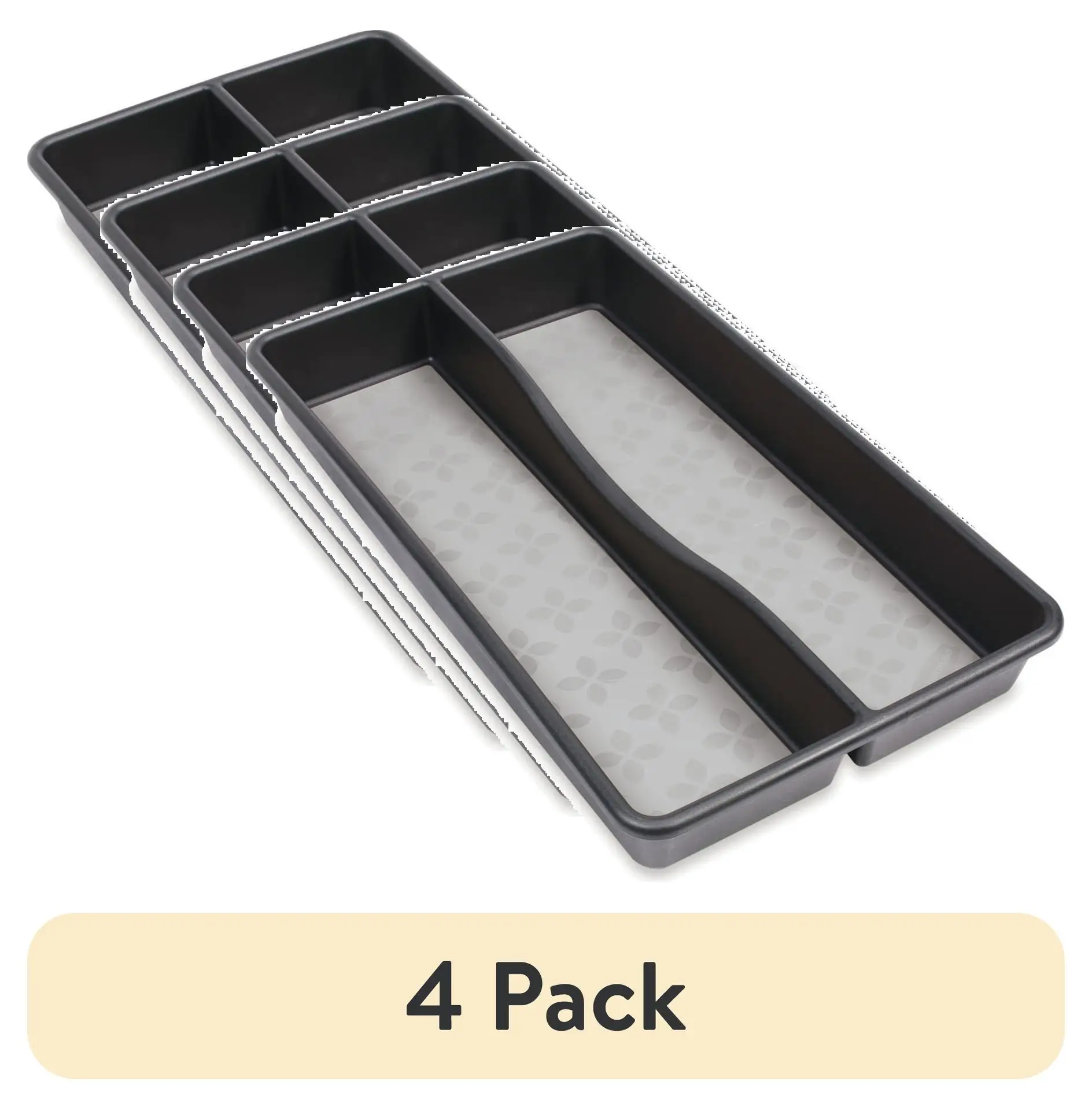 4-Pack Kitchen Utensil Organizer with Non-Slip Grip, Gray
4-Pack Kitchen Utensil Organizer with Non-Slip Grip, Gray