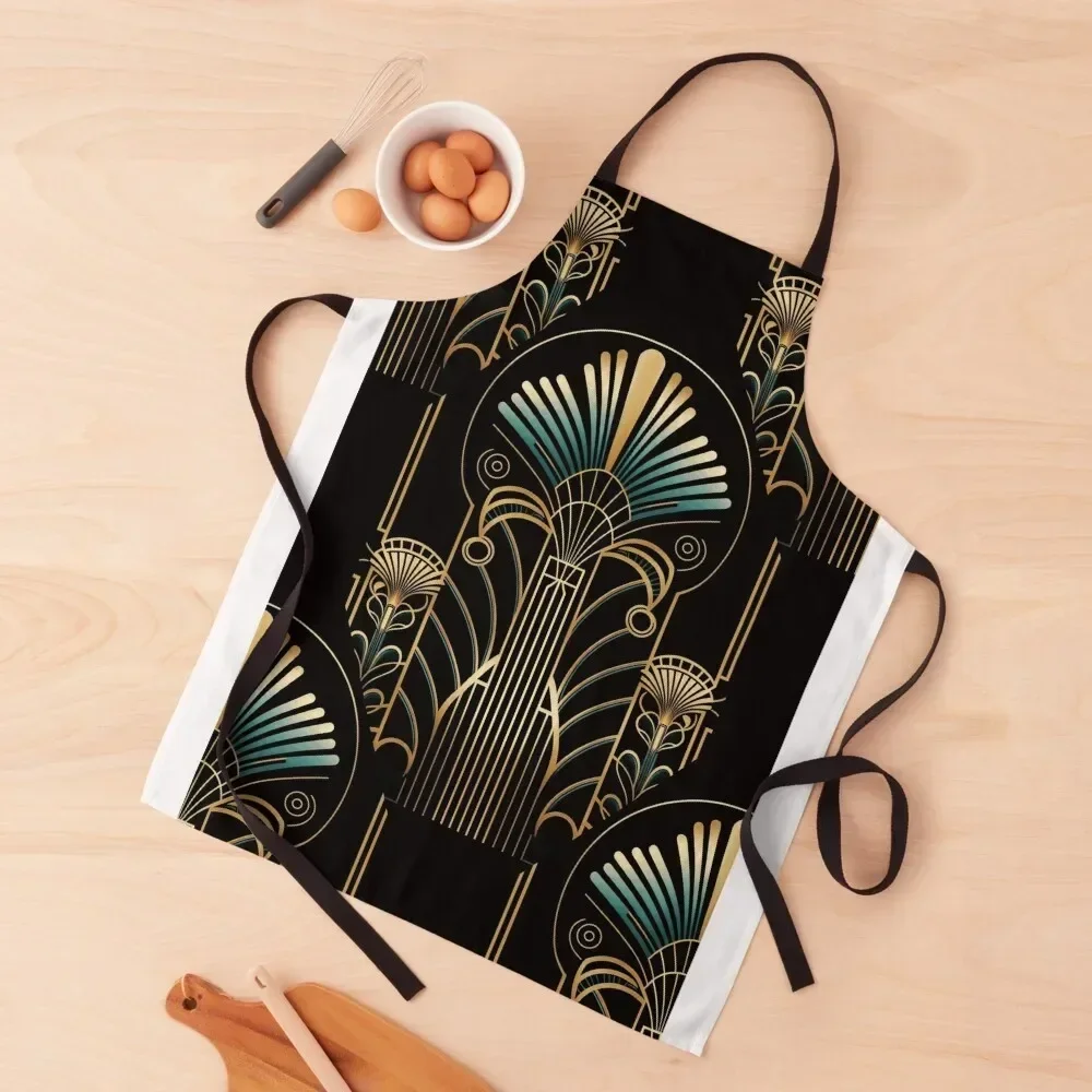 Bohemian Luxury Gold Teal Art Deco Ornament Pattern On Black Apron carpenter Manicurists Apron
Bohemian Luxury Gold Teal Art Deco Ornament Pattern On Black Apron carpenter Manicurists Apron