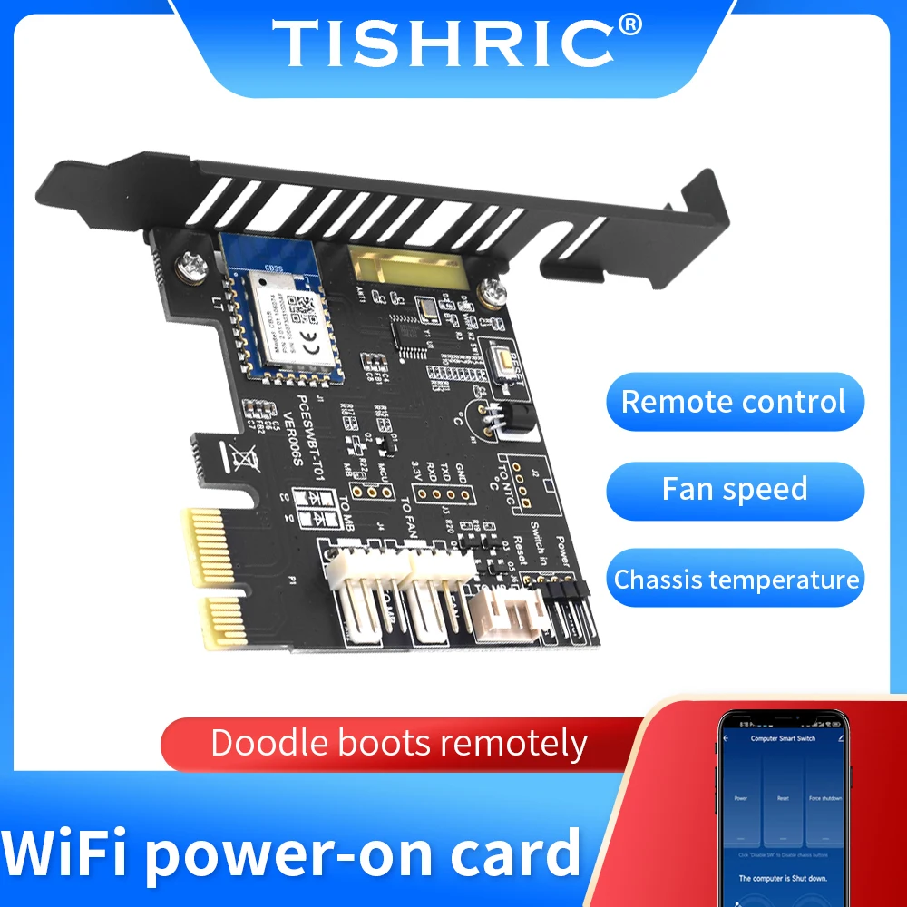 TISHRIC Wifi PC Power Switch APP Remote Boot Startup Card Telecommuting PICE Work With Google Alexa Alice Ewelink
TISHRIC Wifi PC Power Switch APP Remote Boot Startup Card Telecommuting PICE Work With Google Alexa Alice Ewelink