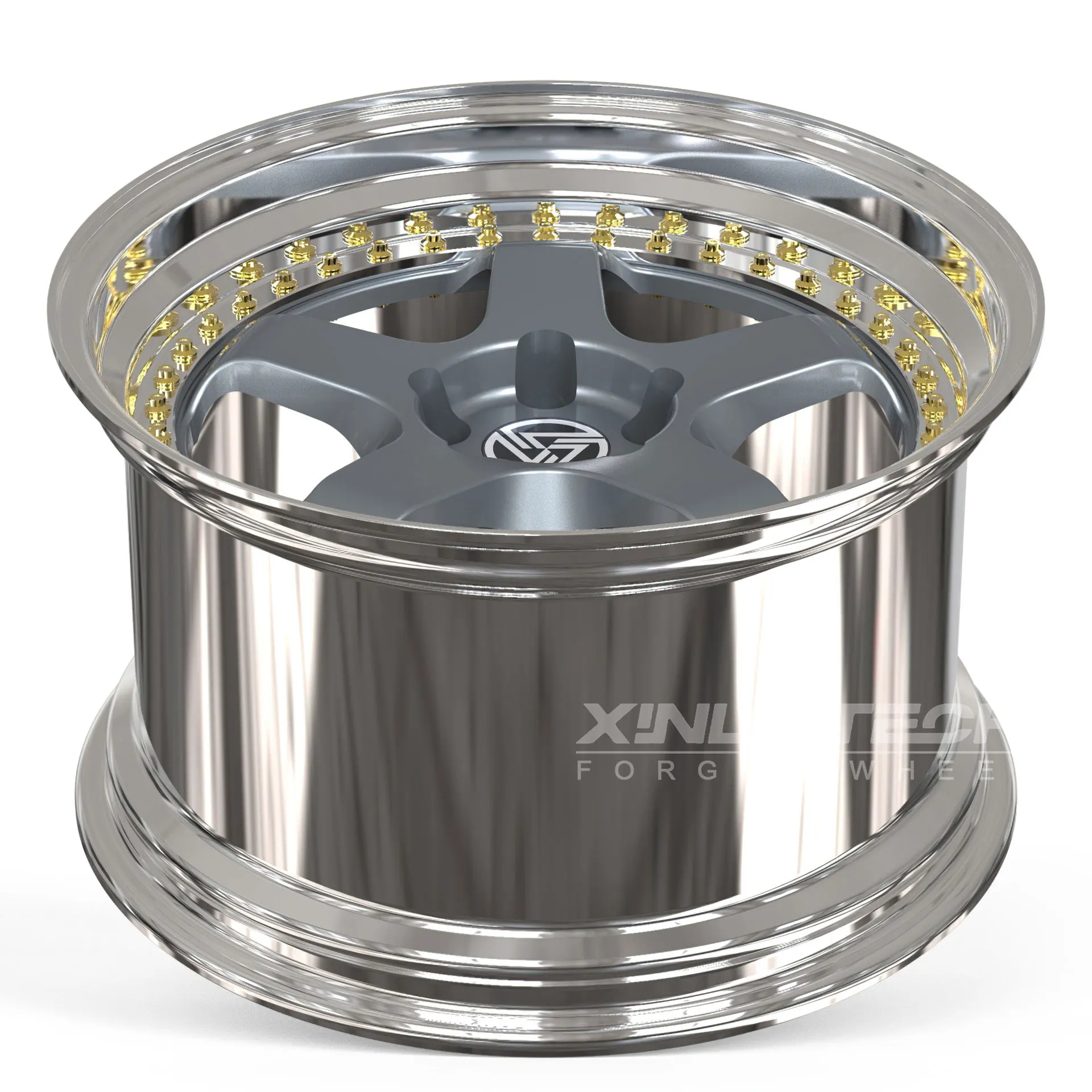 XL Polished Silver Custom Two Piece Forged Alloy Wheel 5x112 5x114.3 5x120 Deep Concave 5-Spoke Rims for Performance Cars
XL Polished Silver Custom Two Piece Forged Alloy Wheel 5x112 5x114.3 5x120 Deep Concave 5-Spoke Rims for Performance Cars
