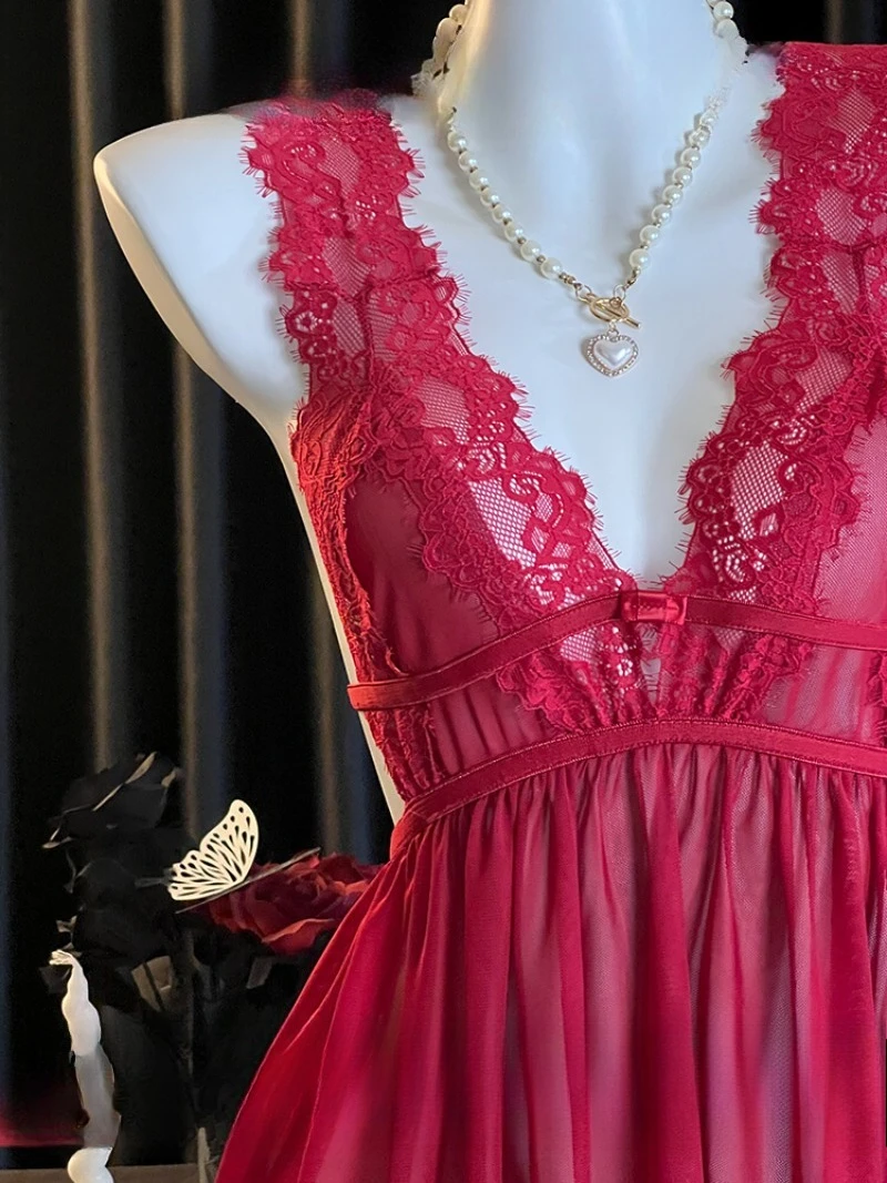 Ночная рубашка из тюля с французским кружевом, элегантная одежда для сна для женщин, романтическая прозрачная пижама, стиль Delentle Pure Desire, домашняя одежда для пар
Ночная рубашка из тюля с французским кружевом, элегантная одежда для сна для женщин, романтическая прозрачная пижама, стиль Delentle Pure Desire, домашняя одежда для пар