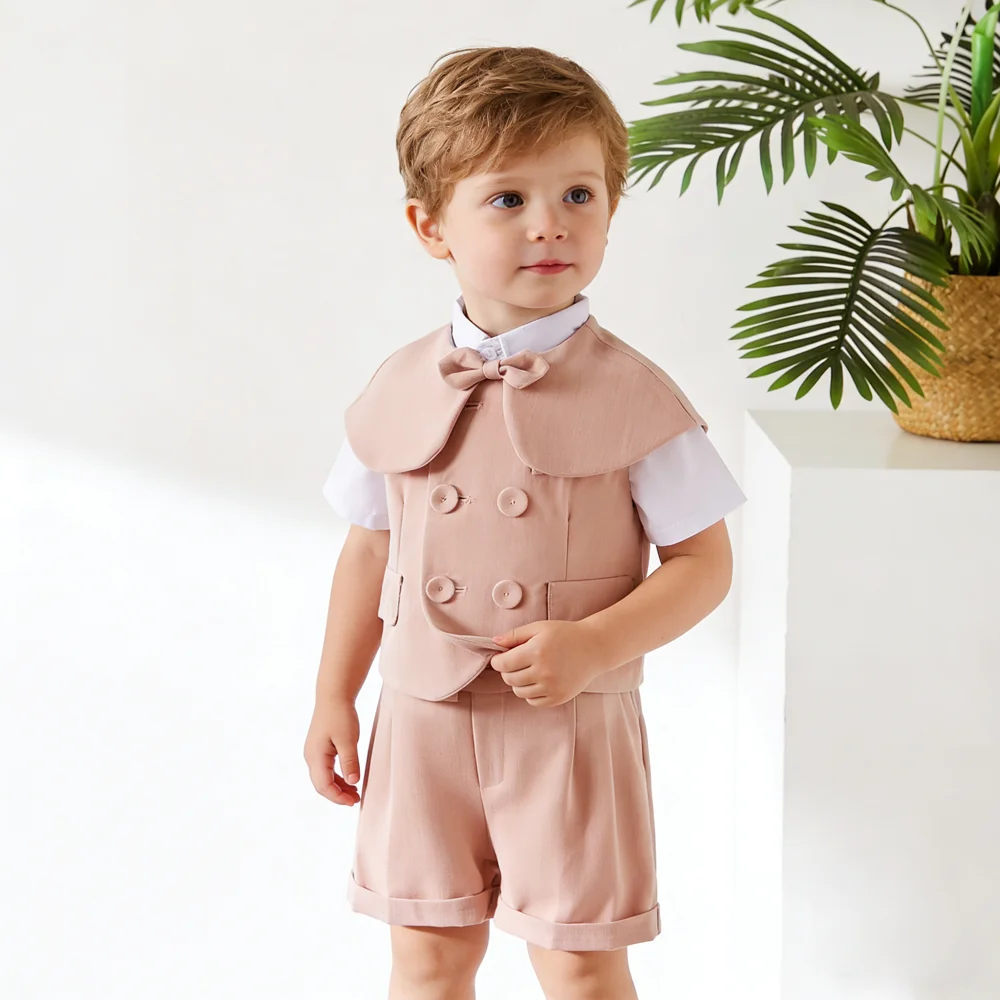 Розовый жилет с шалью для младенцев от 1 до 4 лет, комплект из 3 предметов, свадебный костюм для мальчика, торжественный костюм для маленьких мальчиков, костюм для дня рождения, крещения
Розовый жилет с шалью для младенцев от 1 до 4 лет, комплект из 3 предметов, свадебный костюм для мальчика, торжественный костюм для маленьких мальчиков, костюм для дня рождения, крещения