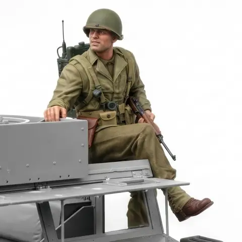 1/16 U.S.Army, Radio Operator, Resin Model figure soldier, GK, Military themes, Unassembled and unpainted kit