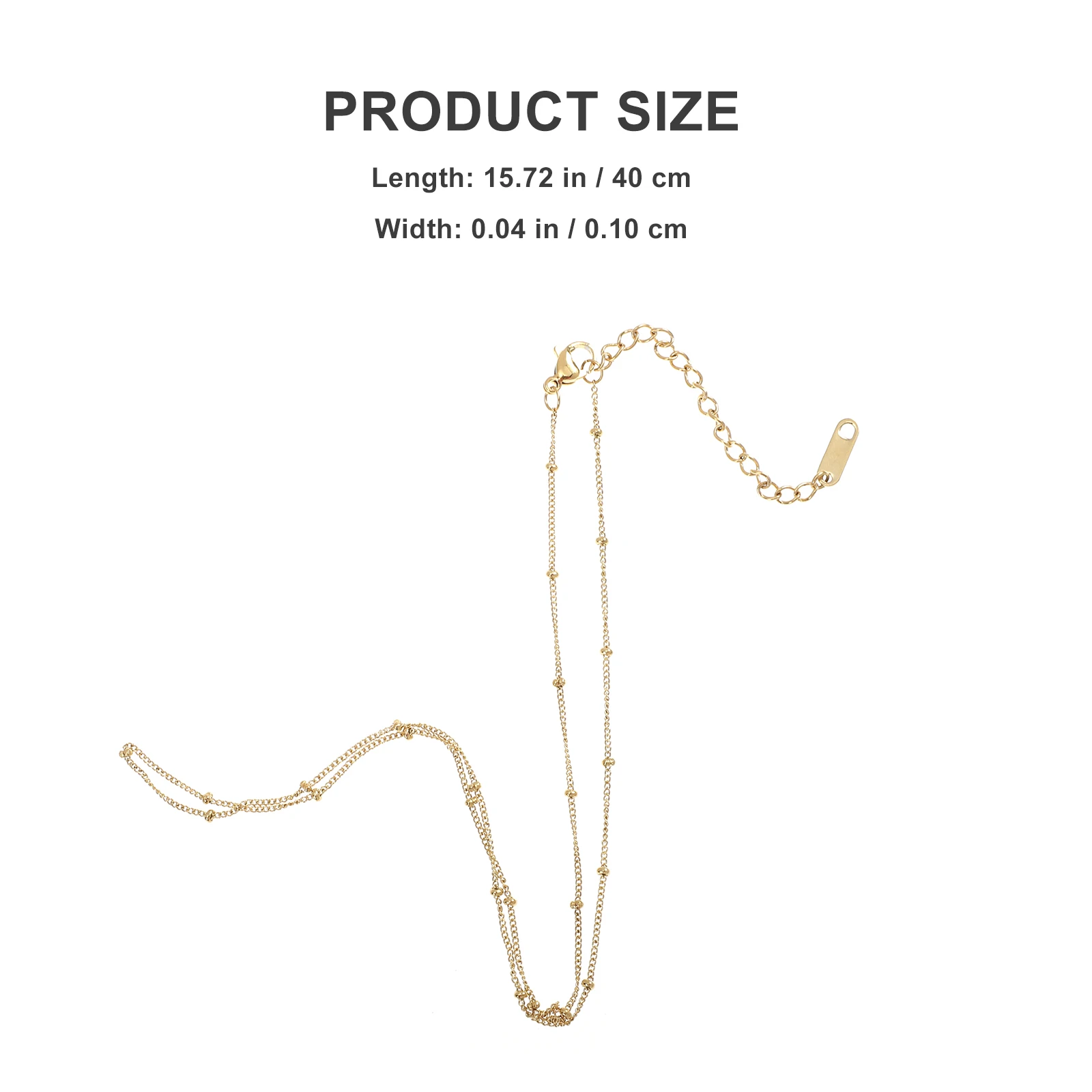 Minimalist Bead Necklace Choker Necklaces for Women Stainless Steel Satellite Chain
Minimalist Bead Necklace Choker Necklaces for Women Stainless Steel Satellite Chain