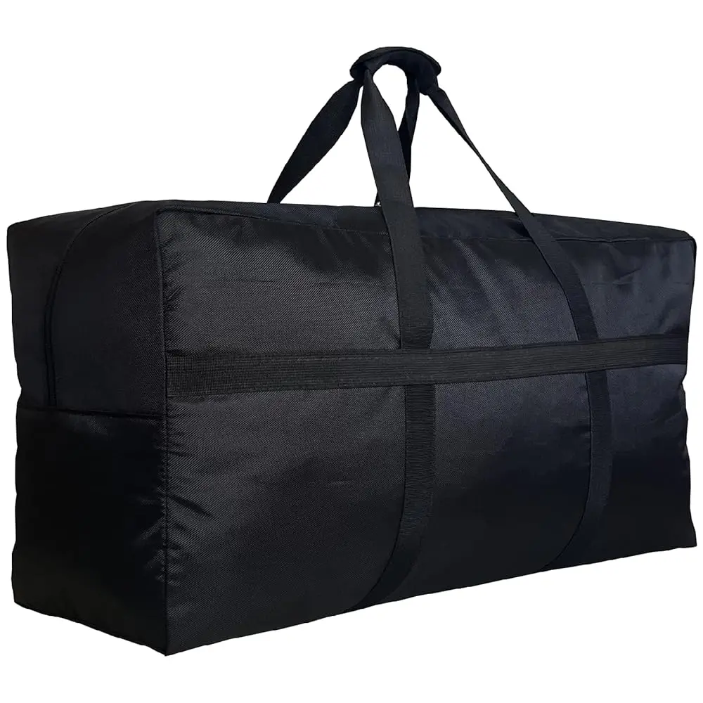 Extra Large Duffle Bag for Travel, Big Foldable Storage Bag - Black
Extra Large Duffle Bag for Travel, Big Foldable Storage Bag - Black
