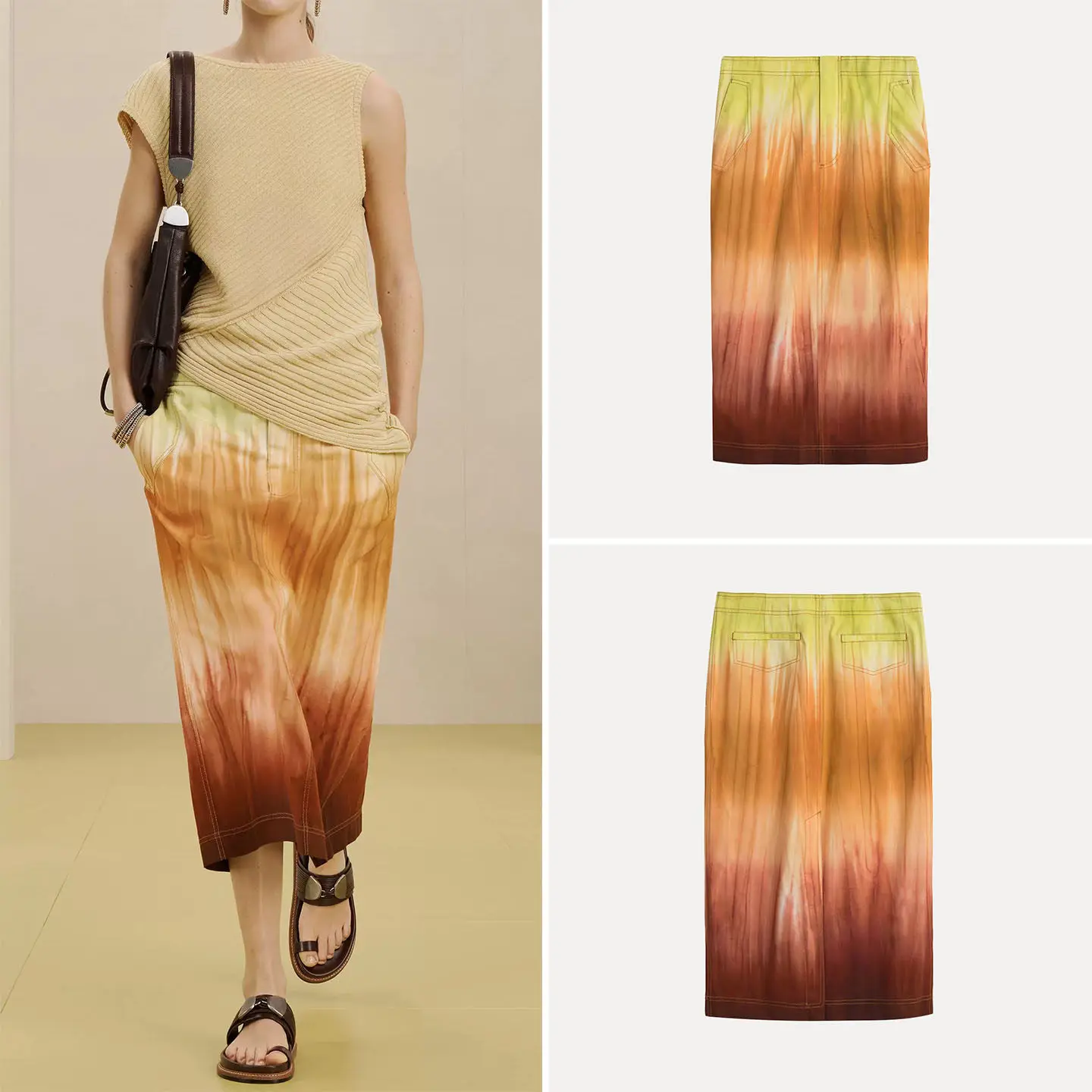 Fashionable Contrast Color Stitching High Waist Midi Skirt Women's Spring Summer New Arrival Personality ZADATA Standard Fit ...
Fashionable Contrast Color Stitching High Waist Midi Skirt Women's Spring Summer New Arrival Personality ZADATA Standard Fit ...