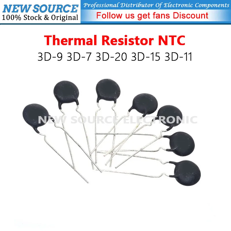 (2pcs) 3D-9 3D-7 3D-20 3D-15 3D-11 Thermal Resistor NTC
(2pcs) 3D-9 3D-7 3D-20 3D-15 3D-11 Thermal Resistor NTC