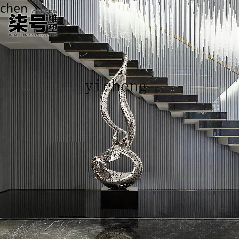 HT Large Stainless Steel Sculpture Sales Office Abstract Art Ornament Aisle Floor Metal Crafts
HT Large Stainless Steel Sculpture Sales Office Abstract Art Ornament Aisle Floor Metal Crafts