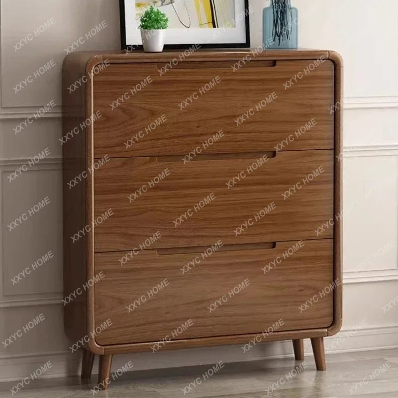 L Modern simple narrow shoe cabinet solid wood frame wall-walled entryway storage cabinet
L Modern simple narrow shoe cabinet solid wood frame wall-walled entryway storage cabinet