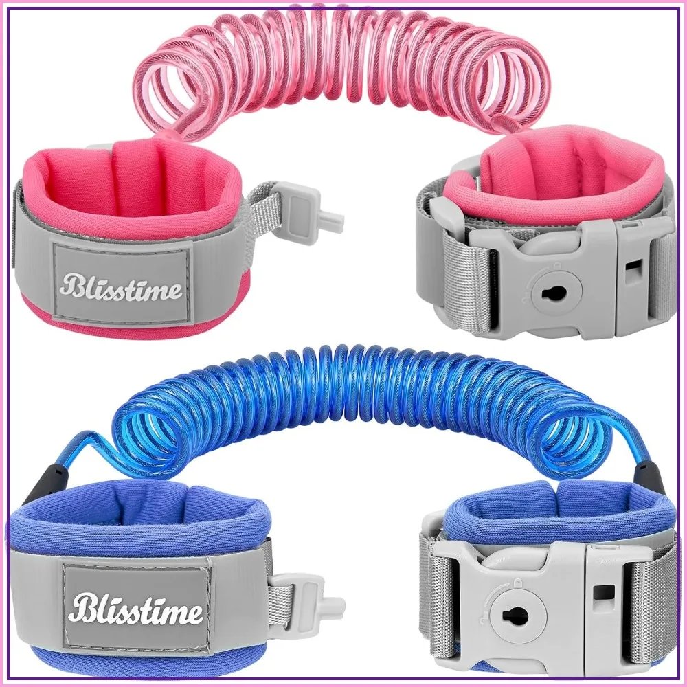 2 Pack Toddler Leash with Key Lock, Adjustable Anti Lost Wrist Link for Kids (Blue+Pink)
2 Pack Toddler Leash with Key Lock, Adjustable Anti Lost Wrist Link for Kids (Blue+Pink)