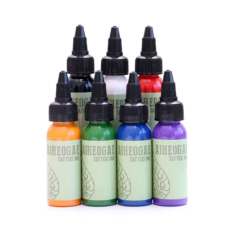Tattoo Ink Tattoo Color Practice Color Material 7 Colors 30ML Set Green Label Tattoo Tattoo Color Material Semi Permanent Tattoo
Tattoo Ink Tattoo Color Practice Color Material 7 Colors 30ML Set Green Label Tattoo Tattoo Color Material Semi Permanent Tattoo