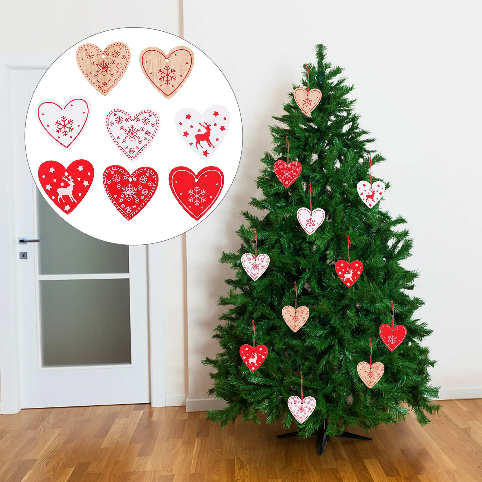 80pcs Wooden Christmas naments H made DIY Decorative Hanging Pendants for Home Party Holiday Craft Supplies Sewing Accessories
80pcs Wooden Christmas naments H made DIY Decorative Hanging Pendants for Home Party Holiday Craft Supplies Sewing Accessories
