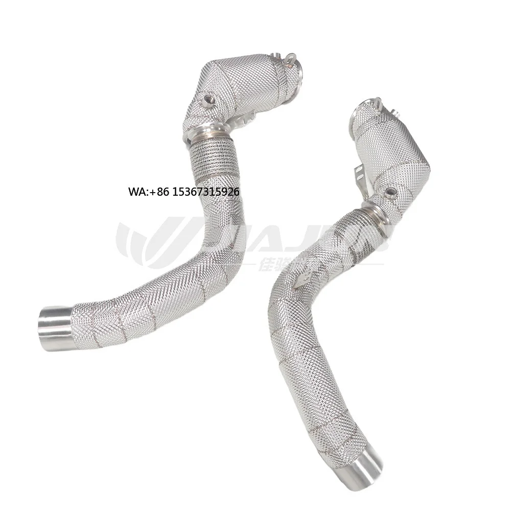 Stainless Steel High-Flow Downpipe S63 4.4T 2018-2021 Exhaust straight Header Downpipe with heat shield
Stainless Steel High-Flow Downpipe S63 4.4T 2018-2021 Exhaust straight Header Downpipe with heat shield