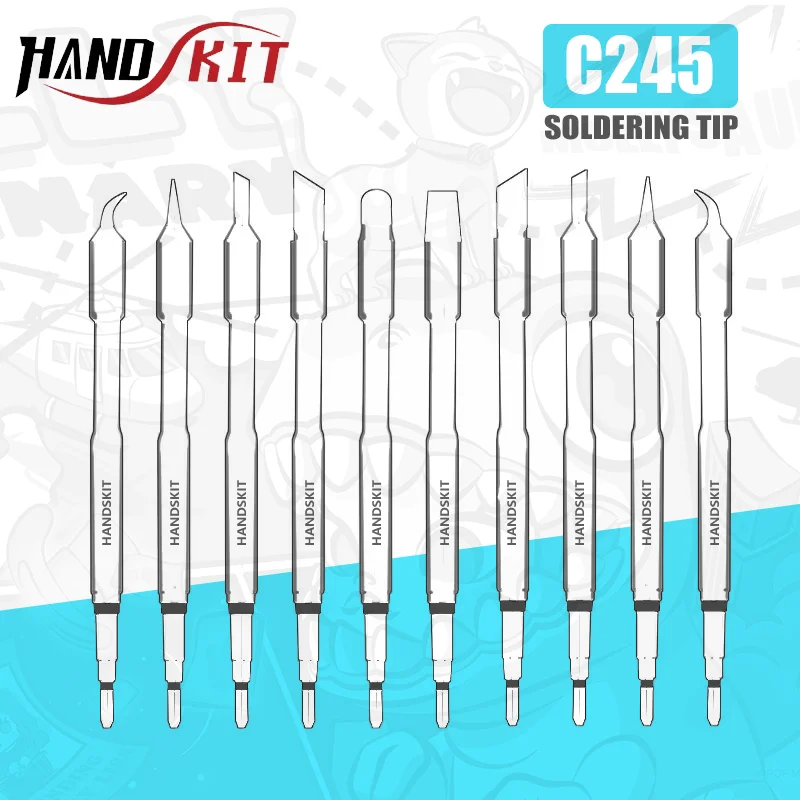 HANDSKIT C245 Series паяльные жала, головка для станции JBC, паяльник, ремонт печатных плат, инструменты для микросхем, универсальная ручка T245
HANDSKIT C245 Series паяльные жала, головка для станции JBC, паяльник, ремонт печатных плат, инструменты для микросхем, универсальная ручка T245