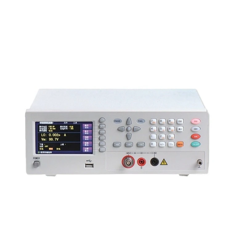 Leakage current/insulation resistance tester, fully functional automated test, measurement and analysis instrument
Leakage current/insulation resistance tester, fully functional automated test, measurement and analysis instrument