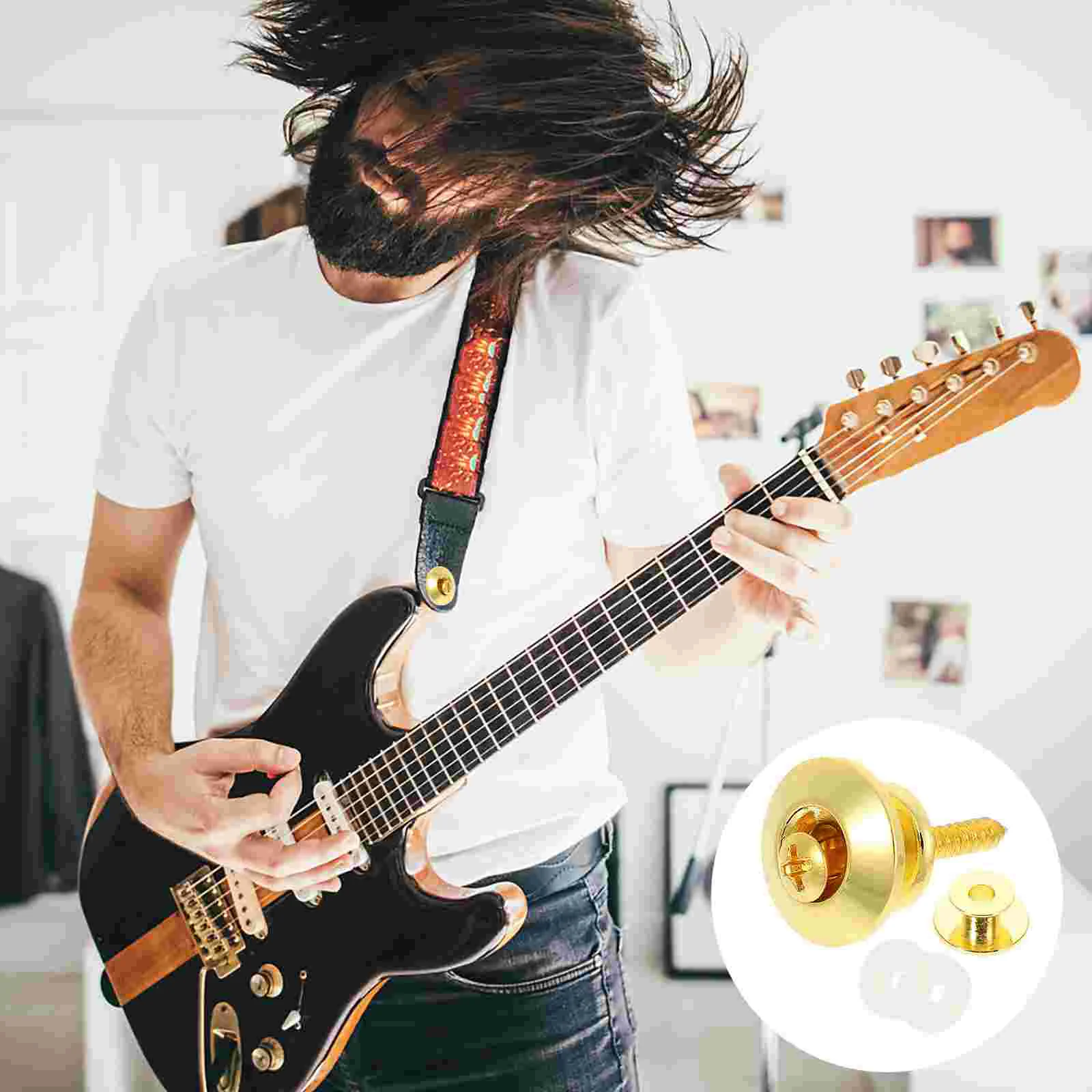 2 Pcs Guitar Strap Buckle Electric Lock Buttons for Acoustic Metal Repair Kit Silicone Easy Install Guitar Parts
2 Pcs Guitar Strap Buckle Electric Lock Buttons for Acoustic Metal Repair Kit Silicone Easy Install Guitar Parts