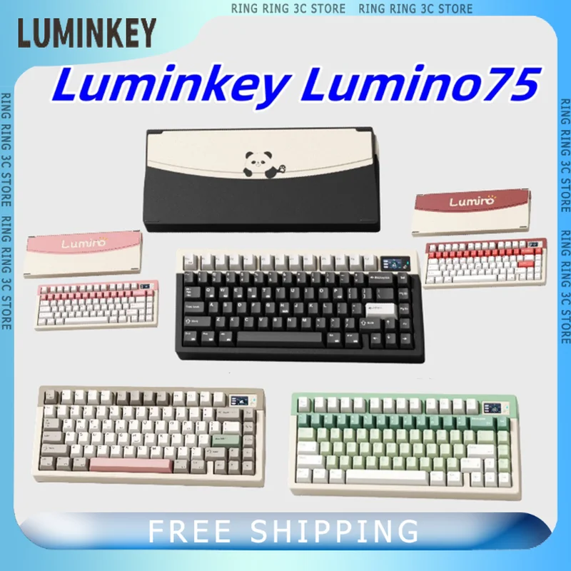 Механическая клавиатура Luminkey Lumino75, трехрежимная клавиатура из алюминиевого сплава с ЧПУ, с горячей заменой, прокладка, игровые беспроводные клавиатуры, аксессуары для ПК, подарок
Механическая клавиатура Luminkey Lumino75, трехрежимная клавиатура из алюминиевого сплава с ЧПУ, с горячей заменой, прокладка, игровые беспроводные клавиатуры, аксессуары для ПК, подарок