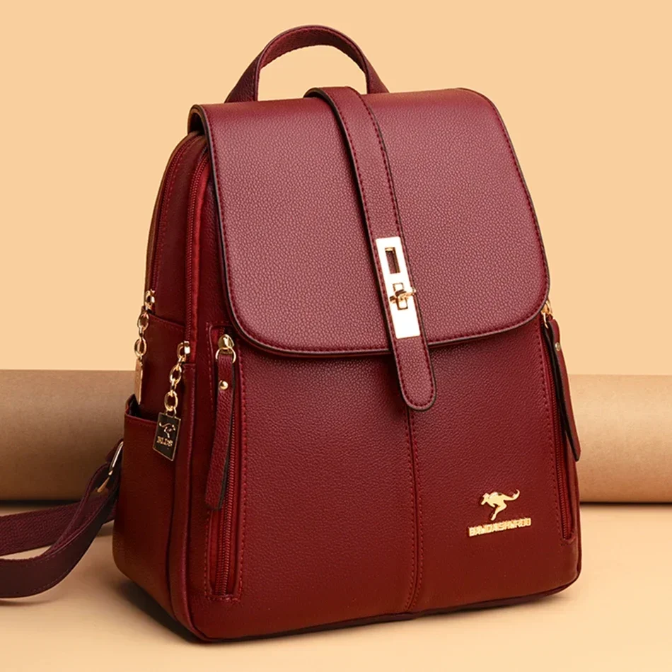 Large Capacity Vintage Leather Backpack for Women High Quality School Travel Rucksack Daypack Luxury Mochila Bookbag
Large Capacity Vintage Leather Backpack for Women High Quality School Travel Rucksack Daypack Luxury Mochila Bookbag