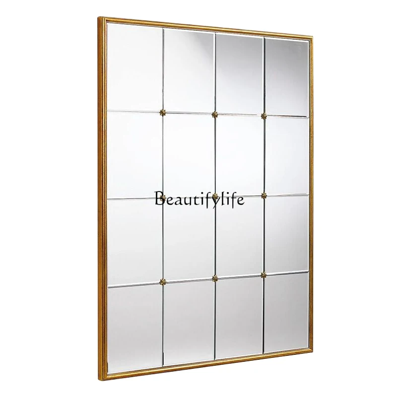 American dining side decorative mirror porch background wall wall wall hanging mirror square fireplace mirror creative
American dining side decorative mirror porch background wall wall wall hanging mirror square fireplace mirror creative
