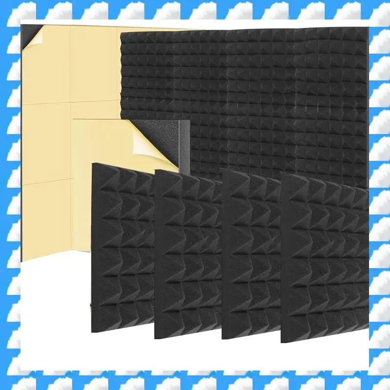 ONGE 6 PCS Self Adhesive Soundproof Wall Panels 2X12x12inch Sound Proof Foam Panels Black For Wall,For Home,Recording Studio,Off
ONGE 6 PCS Self Adhesive Soundproof Wall Panels 2X12x12inch Sound Proof Foam Panels Black For Wall,For Home,Recording Studio,Off