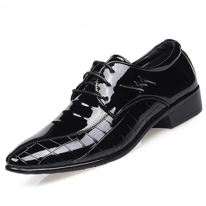 Men's Leather Business Shoes New British Style Breathable Dress Shoes Korean Trend Pointed Toe Lace Up Formal Wedding Shoes
Men's Leather Business Shoes New British Style Breathable Dress Shoes Korean Trend Pointed Toe Lace Up Formal Wedding Shoes