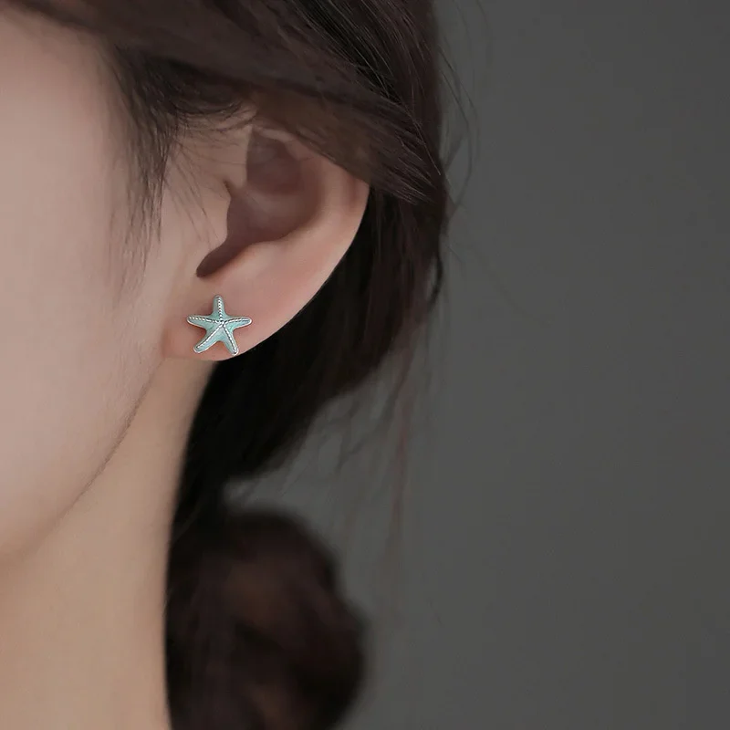 QMCOCO Minimalistic Silver Color Blue And Pink Shell Starfish Stud Earrings For Women Delicate Exquisite Asymmetric Earrings
QMCOCO Minimalistic Silver Color Blue And Pink Shell Starfish Stud Earrings For Women Delicate Exquisite Asymmetric Earrings