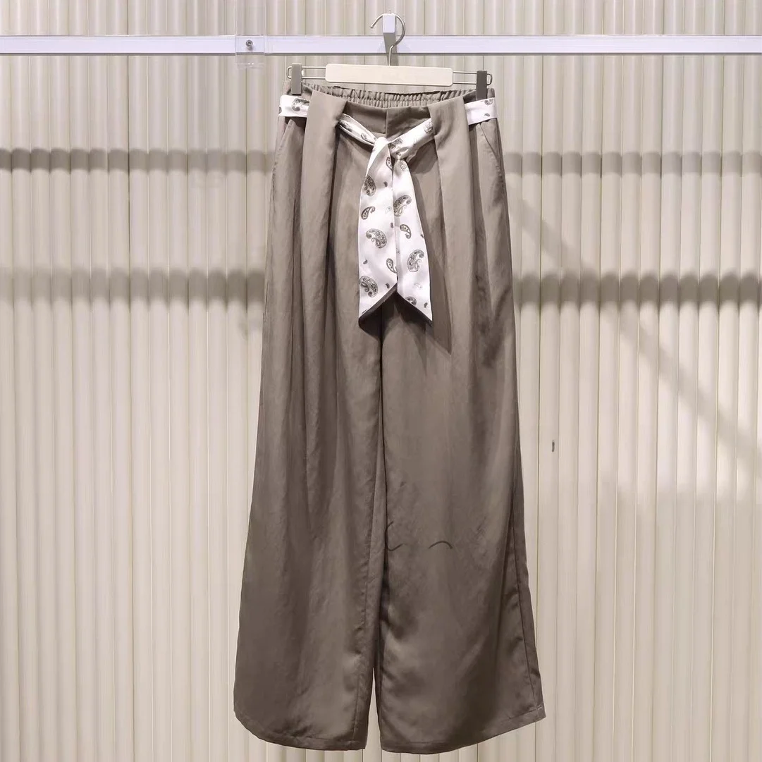 Summer 2026 High Waist Wide Leg Casual Pants Women's Fashion Scarf Belted Casual Long Trousers Versatile Slimming Design
Summer 2026 High Waist Wide Leg Casual Pants Women's Fashion Scarf Belted Casual Long Trousers Versatile Slimming Design