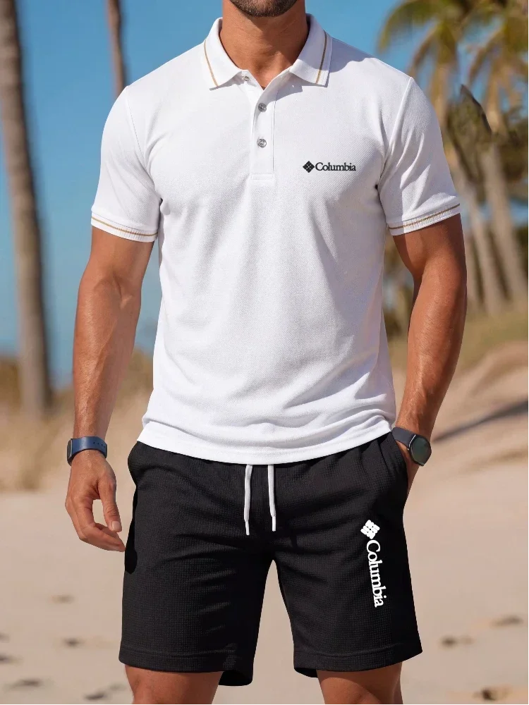 Fashion Printed Polo Shirt Shorts Set Men's Comfortable Casual Lapel T-Shirt Suit Summer Breathable Short Sleeve Outfit Polo Set
Fashion Printed Polo Shirt Shorts Set Men's Comfortable Casual Lapel T-Shirt Suit Summer Breathable Short Sleeve Outfit Polo Set