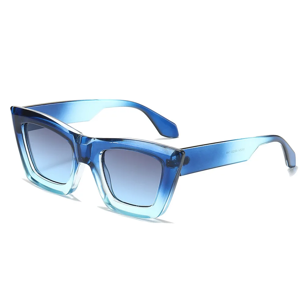 Fashion Retro Thick Leg Gradient Cat Eye Frame Women Sunglasses Rivets Punk Men Trending Leopard Blue Green Sun Glasses UV400
Fashion Retro Thick Leg Gradient Cat Eye Frame Women Sunglasses Rivets Punk Men Trending Leopard Blue Green Sun Glasses UV400