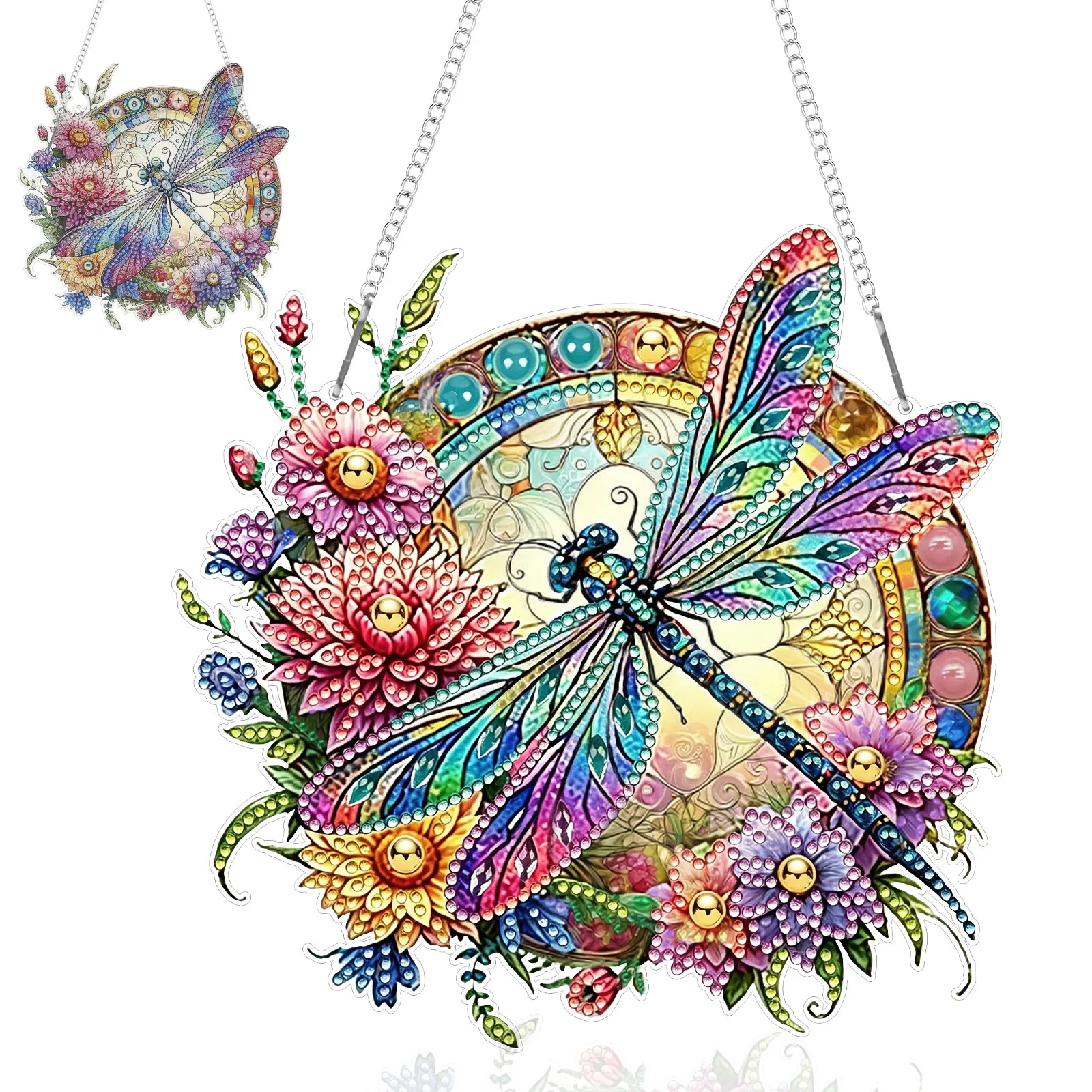 Hanging Diamond Art Painting Kit DIY Dragonfly Butterfly and Turtle Diamond Painting Window Pendant Ornament for Home Decoration
Hanging Diamond Art Painting Kit DIY Dragonfly Butterfly and Turtle Diamond Painting Window Pendant Ornament for Home Decoration