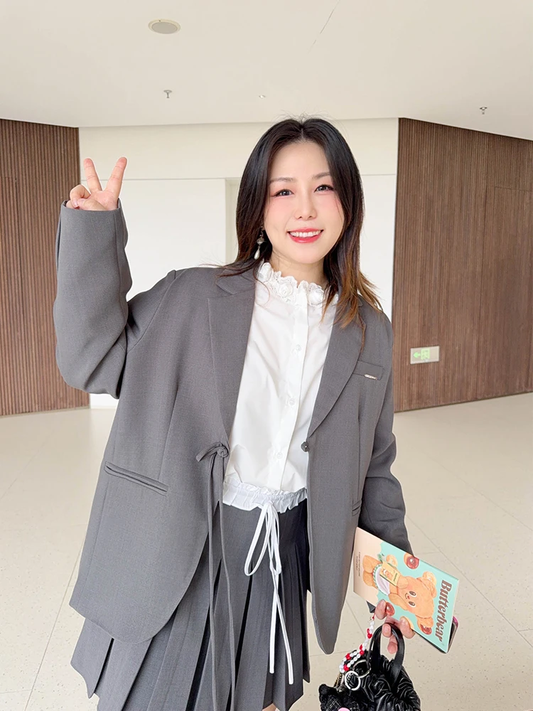 Женский костюм VOGANA большого размера: новая китайская модель, укороченный, свободный крой, удлиненные плечи, весенняя верхняя одежда
Женский костюм VOGANA большого размера: новая китайская модель, укороченный, свободный крой, удлиненные плечи, весенняя верхняя одежда