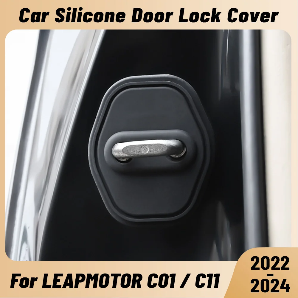 For LEAPMOTOR C01 C11 2022-2024 Car Door Shock Absorber Door Lock Protector Silicone Auto Door Lock Latches Cover Accessories
For LEAPMOTOR C01 C11 2022-2024 Car Door Shock Absorber Door Lock Protector Silicone Auto Door Lock Latches Cover Accessories