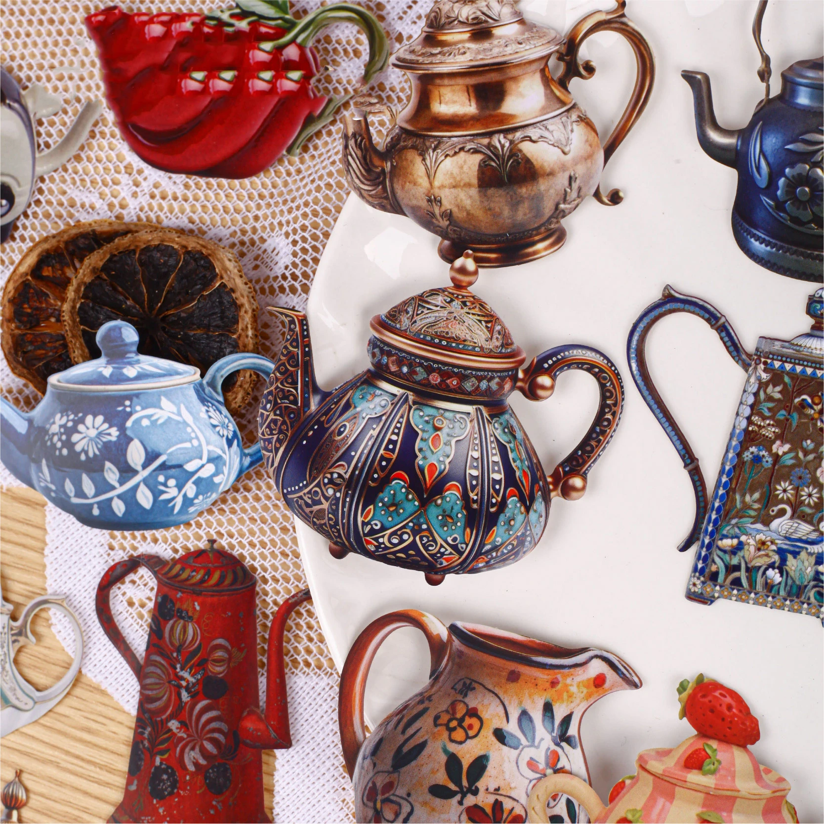 Teapot Series Vintage Baroque Landscape Sticker Creative DIY Journal Material Collage Scrapbooking Stationery
Teapot Series Vintage Baroque Landscape Sticker Creative DIY Journal Material Collage Scrapbooking Stationery