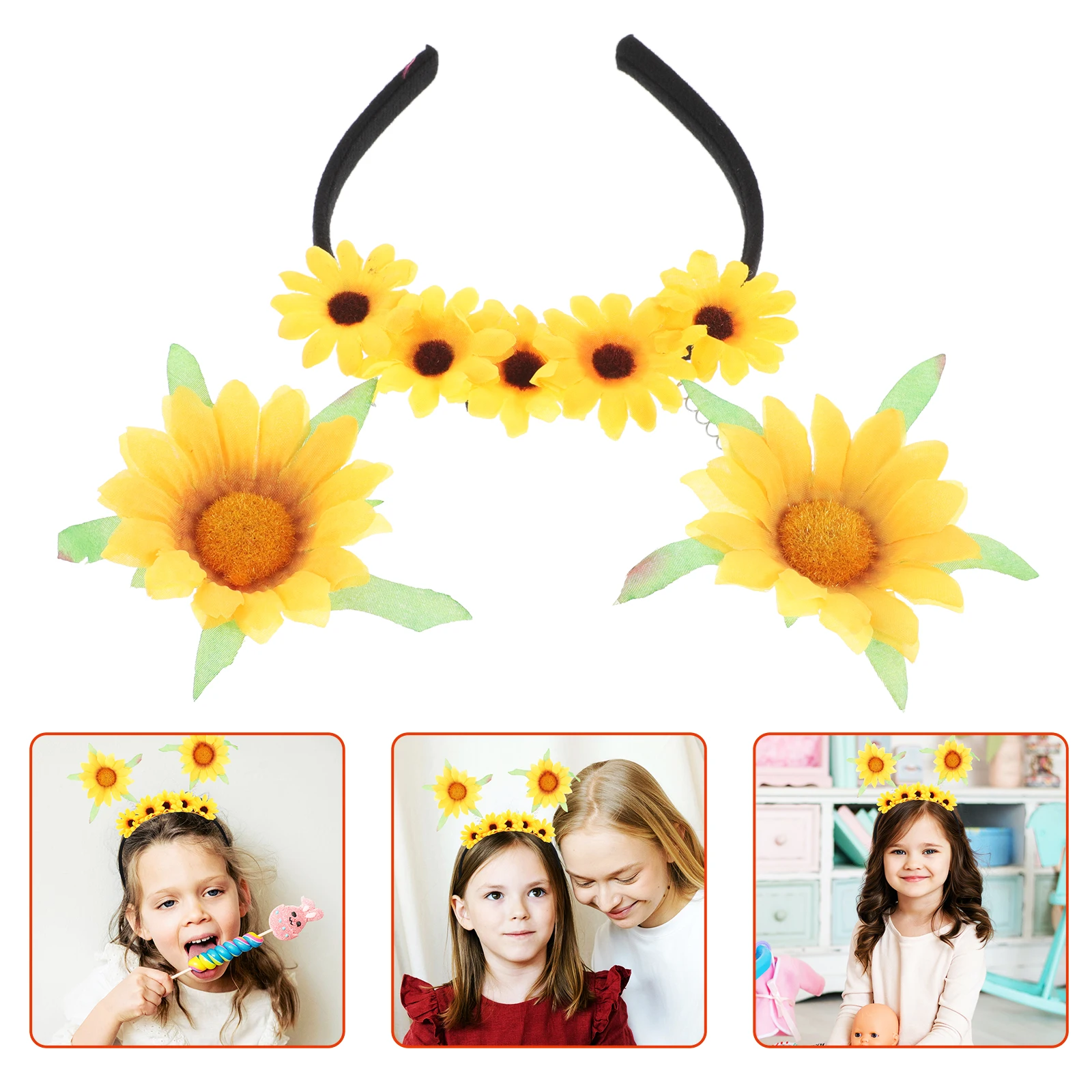 Sun Flower Headband Adorable Sunflower Cute Floral Ornament Colorful Cartoon Cosplay Artificial Ladies
Sun Flower Headband Adorable Sunflower Cute Floral Ornament Colorful Cartoon Cosplay Artificial Ladies