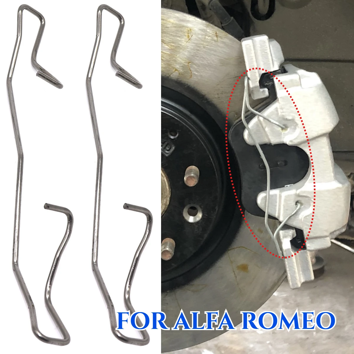 Brake Pads Fittings Caliper Spring Fit Retainer Anti-Rattle Clip Repair Fix For ALFA ROMEO 145 146 147 156 166 GT GTV SPIDER
Brake Pads Fittings Caliper Spring Fit Retainer Anti-Rattle Clip Repair Fix For ALFA ROMEO 145 146 147 156 166 GT GTV SPIDER