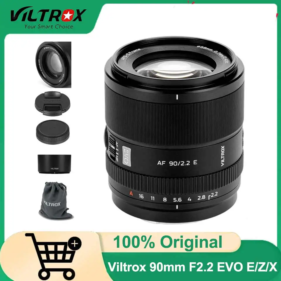 VILTROX 90mm F2.2 EVO APS-C Auto Focus Telephoto Prime Lens for Sony E-Mount A7IV ZV-E1 A7CII ZV-E10 Nikon Z-mount Fuji XF-moun
VILTROX 90mm F2.2 EVO APS-C Auto Focus Telephoto Prime Lens for Sony E-Mount A7IV ZV-E1 A7CII ZV-E10 Nikon Z-mount Fuji XF-moun