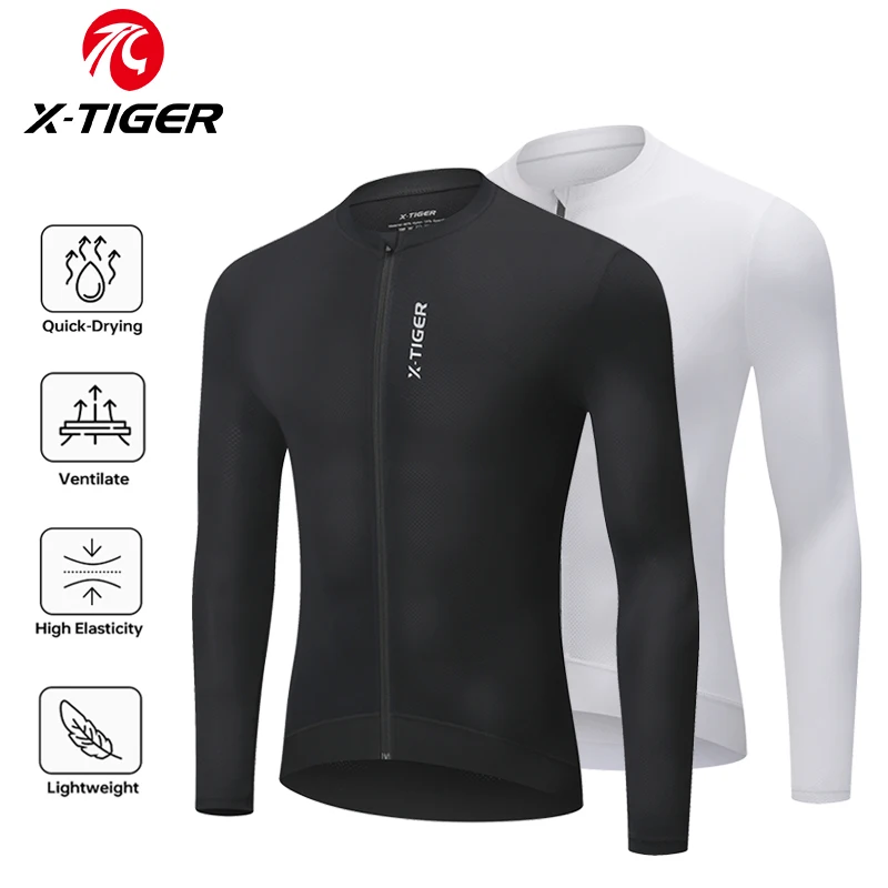 Мужская велосипедная куртка X-TIGER, осенняя светоотражающая велосипедная майка с тремя карманами, спортивная рубашка для горного велосипеда Ciclismo с длинным рукавом 
Мужская велосипедная куртка X-TIGER, осенняя светоотражающая велосипедная майка с тремя карманами, спортивная рубашка для горного велосипеда Ciclismo с длинным рукавом