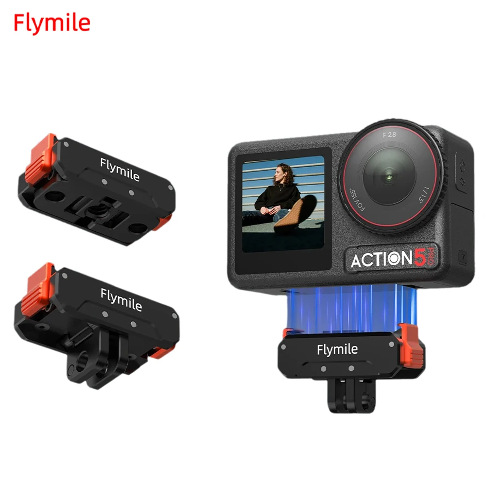 Magnetic Quick Release Adapter Base For DJI Osmo Action 5 Pro/4 Stable Installation Foldable Quick-release Two Claw Mount Adapte
Magnetic Quick Release Adapter Base For DJI Osmo Action 5 Pro/4 Stable Installation Foldable Quick-release Two Claw Mount Adapte