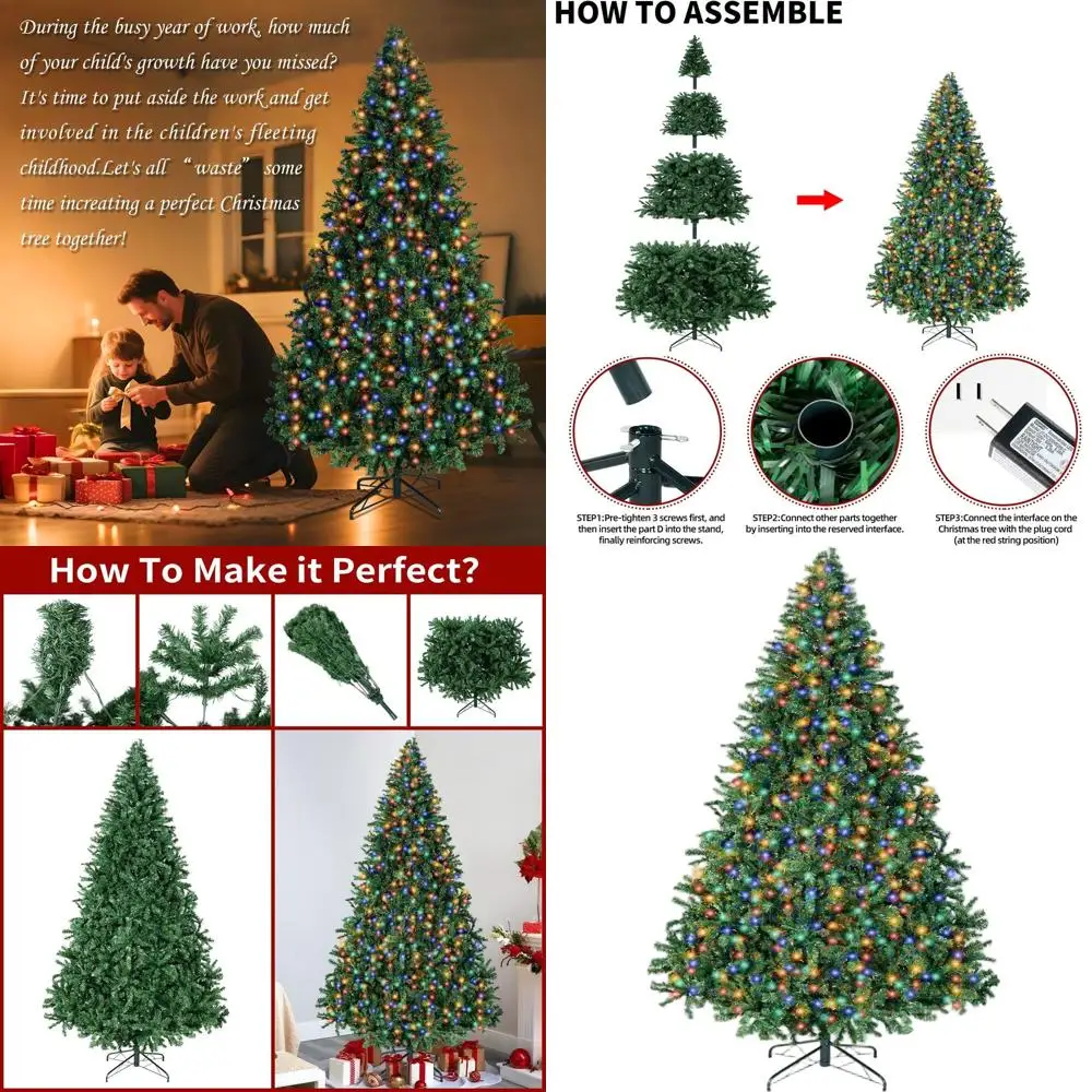 Искусственная рождественская елка из ели со светодиодной подсветкой на 8 футов и 750 лампами, 2168 советов для домашнего и вечеринки
Искусственная рождественская елка из ели со светодиодной подсветкой на 8 футов и 750 лампами, 2168 советов для домашнего и вечеринки