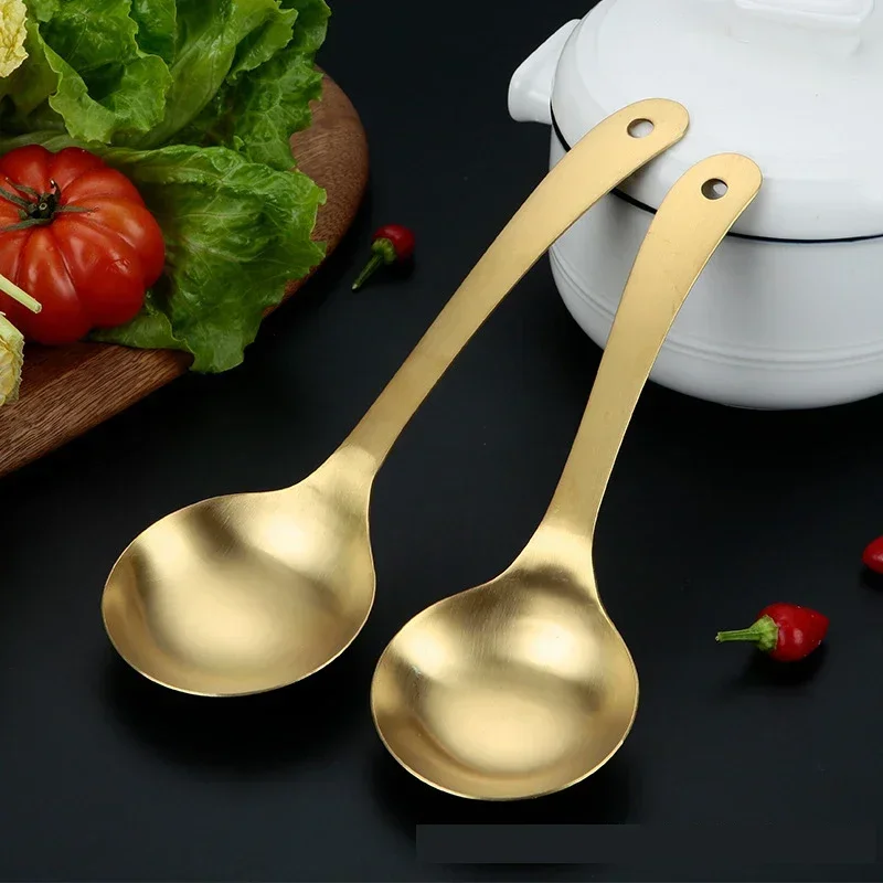 304 Stainless Steel Soup Spoon Thickened Table Spoon Korean Style Dinnerware Tableware Kitchen Tableware for Soup Long Handle
304 Stainless Steel Soup Spoon Thickened Table Spoon Korean Style Dinnerware Tableware Kitchen Tableware for Soup Long Handle
