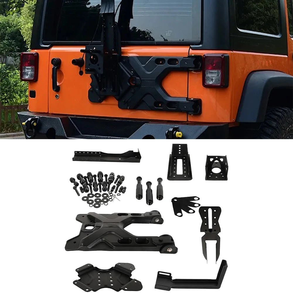 To Russia 1 Set Aluminum Hinged Carrier Adjustable Spare Tire Mounting Kit For Jeep Wrangler JK 2007-2017 J275
To Russia 1 Set Aluminum Hinged Carrier Adjustable Spare Tire Mounting Kit For Jeep Wrangler JK 2007-2017 J275