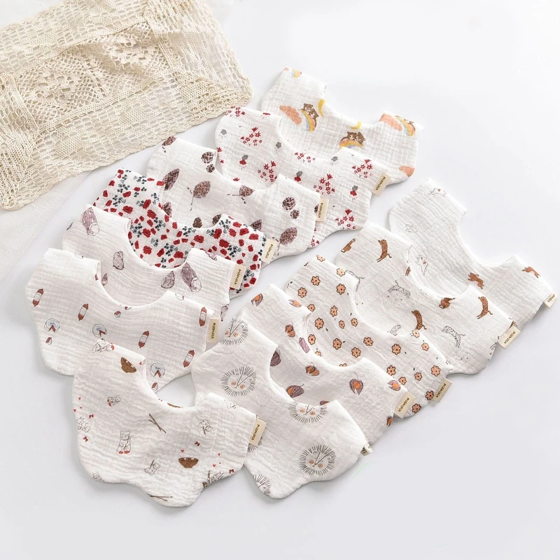 Baby Bibs 360 Degree Rotation 6 Layers Gauze Muslin Kids Boy Girls Bandana Burp Cloth Newborn Infant Saliva Towel Toddler Stuff
Baby Bibs 360 Degree Rotation 6 Layers Gauze Muslin Kids Boy Girls Bandana Burp Cloth Newborn Infant Saliva Towel Toddler Stuff