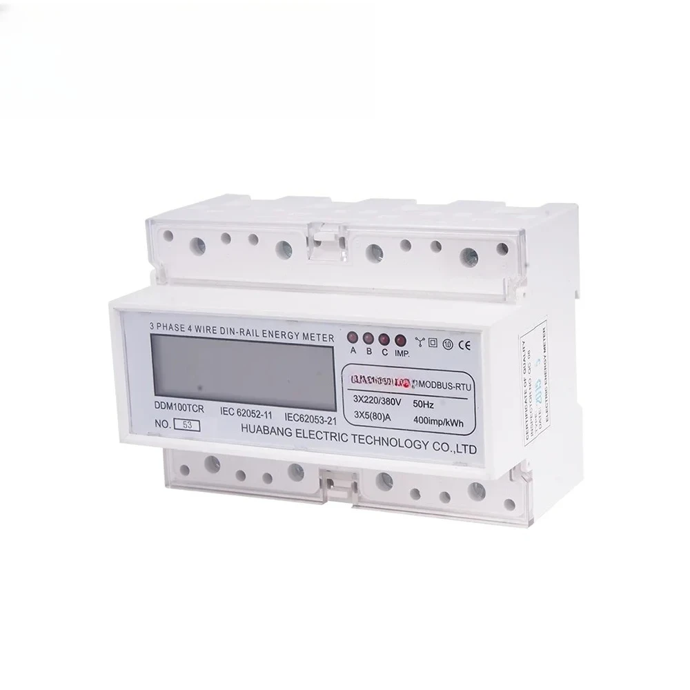 HUABANG 7 Modular DDM100TC Three Phase Four Wire Din Rail Energy Meter MODBUS RTUGOOD
HUABANG 7 Modular DDM100TC Three Phase Four Wire Din Rail Energy Meter MODBUS RTUGOOD