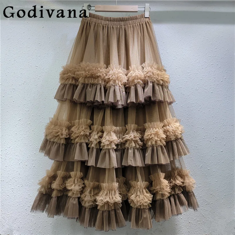 Spring Summer Korean Version Sweet Heavy Industry Cake Skirt Temperament Girls High Waist Loose Fashion Princess A-line Skirts
Spring Summer Korean Version Sweet Heavy Industry Cake Skirt Temperament Girls High Waist Loose Fashion Princess A-line Skirts