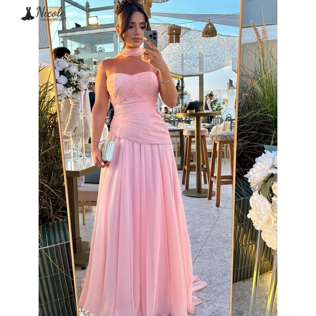 Nicole Chiffon Women's Prom Dress 2025 Line A Evening Dresses Prom Dresses for Special Occasions Custom Made Ribbon Ball Gowns
Nicole Chiffon Women's Prom Dress 2025 Line A Evening Dresses Prom Dresses for Special Occasions Custom Made Ribbon Ball Gowns