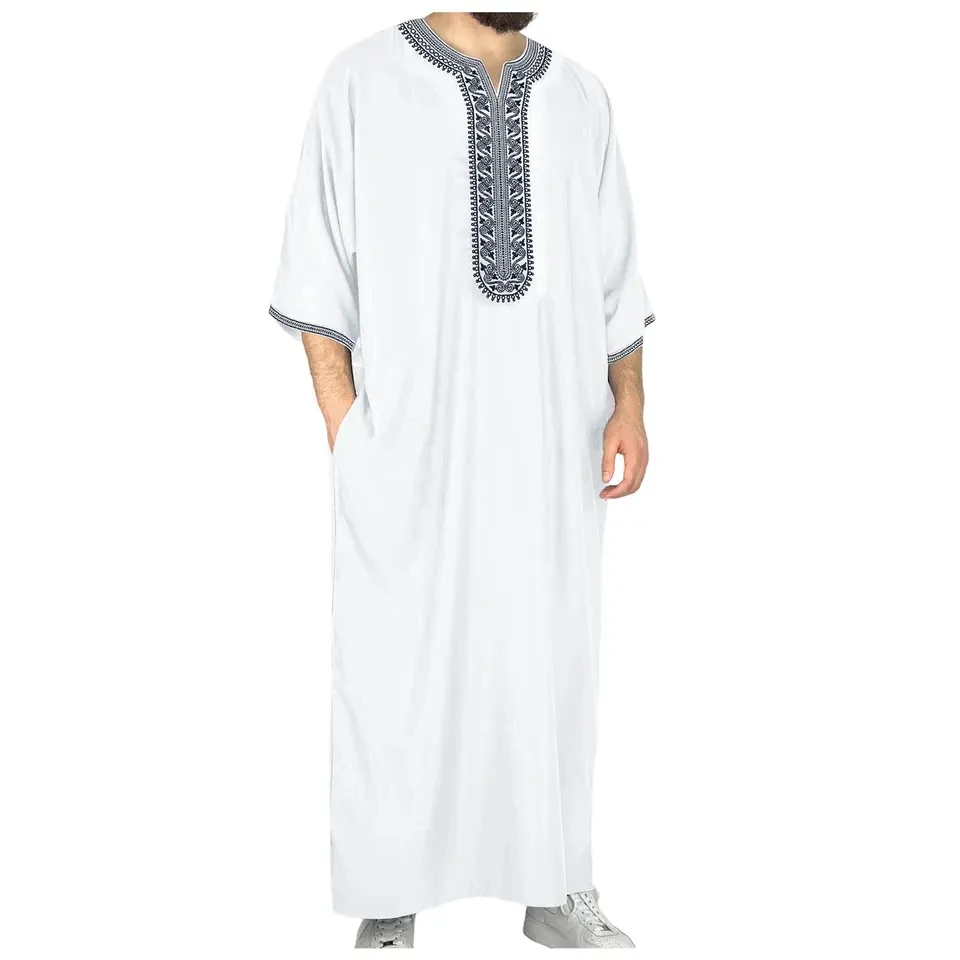 Men's Muslim Robes Jubba Thobe Kaftan Arab Islamic Abaya Dubai Robes Middle East Kaftan Saudi Arabia Caftans Prayer Clothes
Men's Muslim Robes Jubba Thobe Kaftan Arab Islamic Abaya Dubai Robes Middle East Kaftan Saudi Arabia Caftans Prayer Clothes