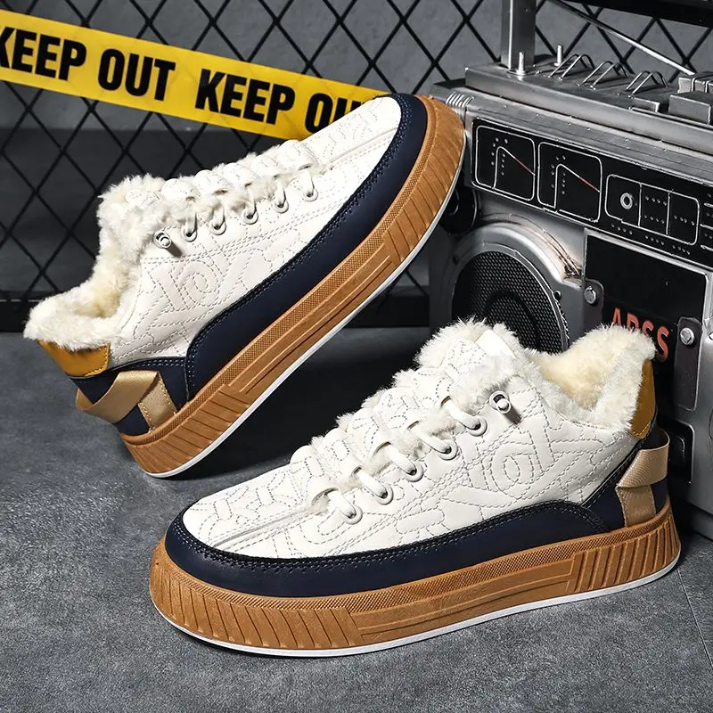 Leather Winter Shoes Man White Lace Up Sport Platform Sneaker Snow Boots for Men Brands Warm Cold Proof Waterproof Fur Footwear
Leather Winter Shoes Man White Lace Up Sport Platform Sneaker Snow Boots for Men Brands Warm Cold Proof Waterproof Fur Footwear