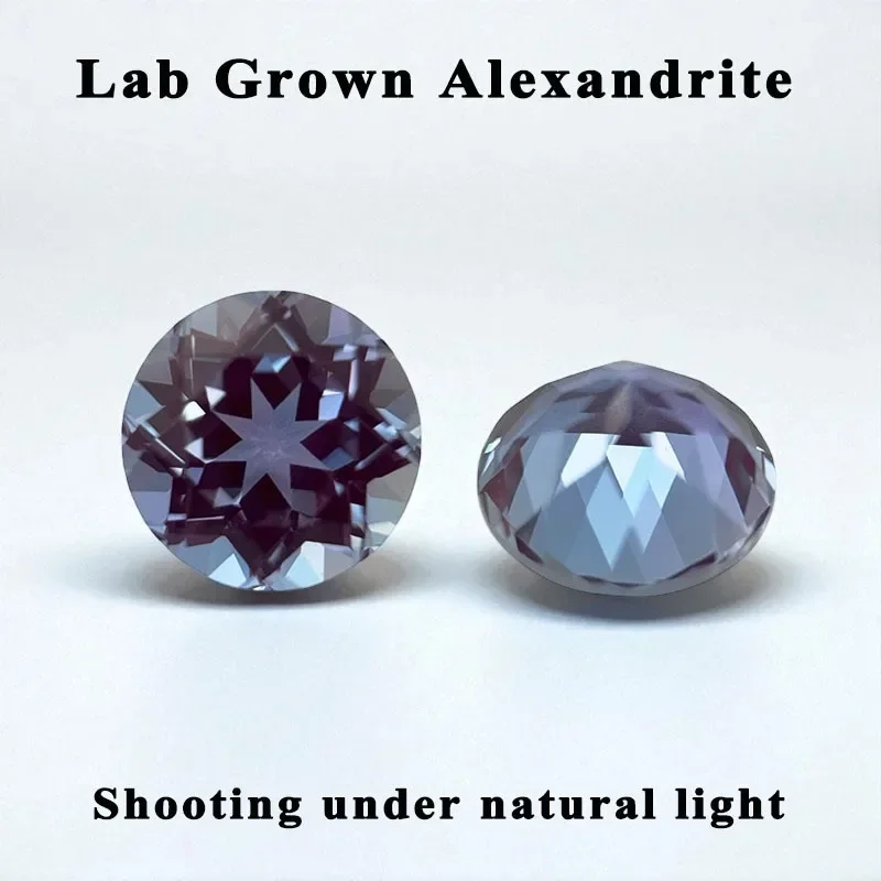 Lab Grown Alexandrite Change Color Stone Round Shape Charms Beads for DIY Jewelry Making Materials Selectable Certificate
Lab Grown Alexandrite Change Color Stone Round Shape Charms Beads for DIY Jewelry Making Materials Selectable Certificate